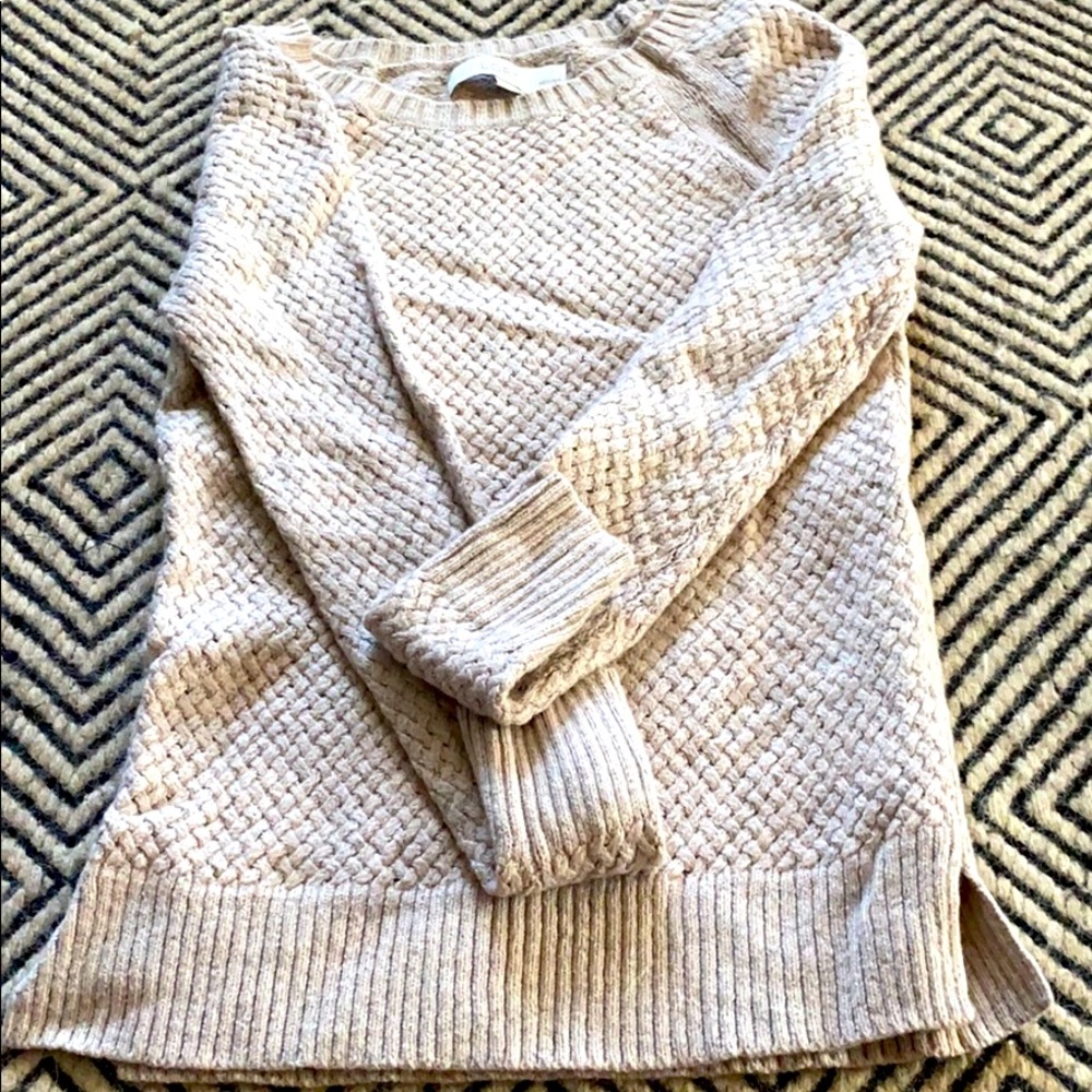 Loft petite tan sweater never worn
